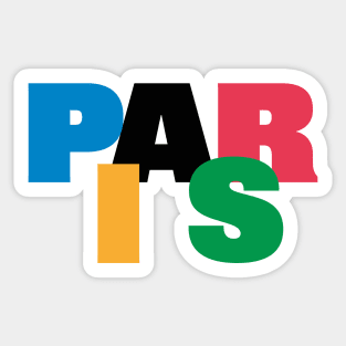 Paris in Olympics Colors Sticker